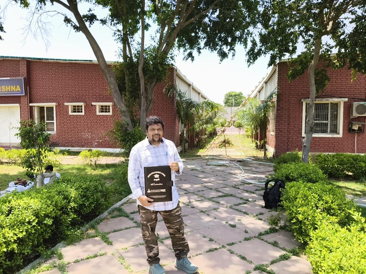Firoj Jena at his M.Tech convocation