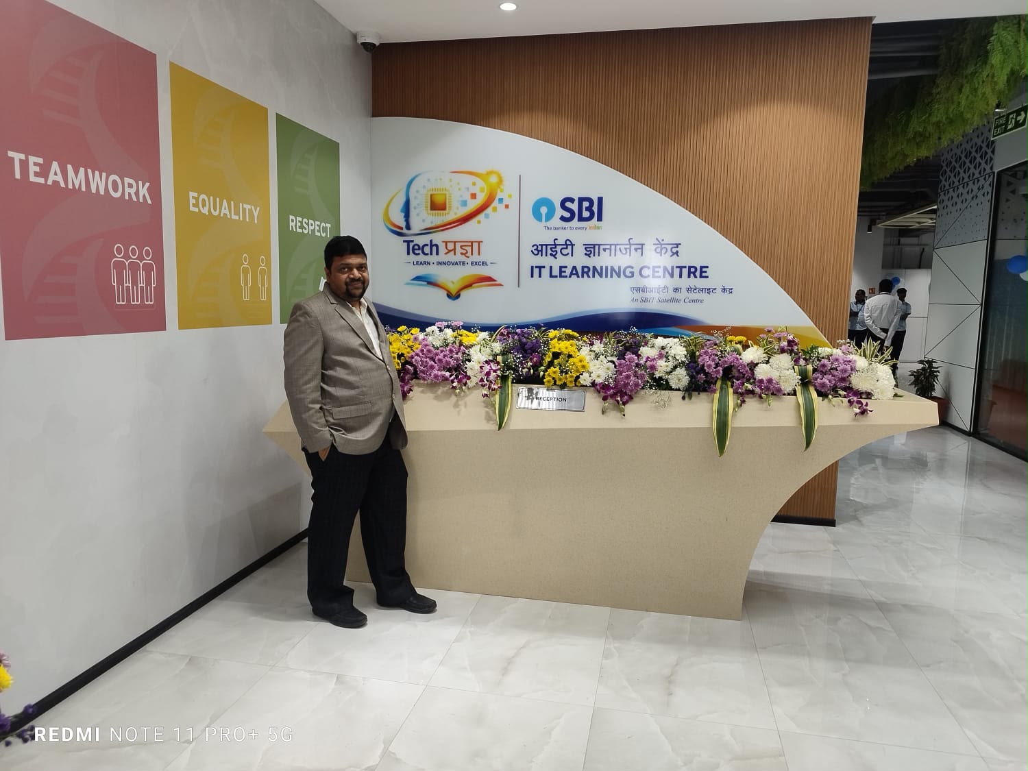 Firoj Jena at the SBI Tech Pragya IT Learning Centre opening
