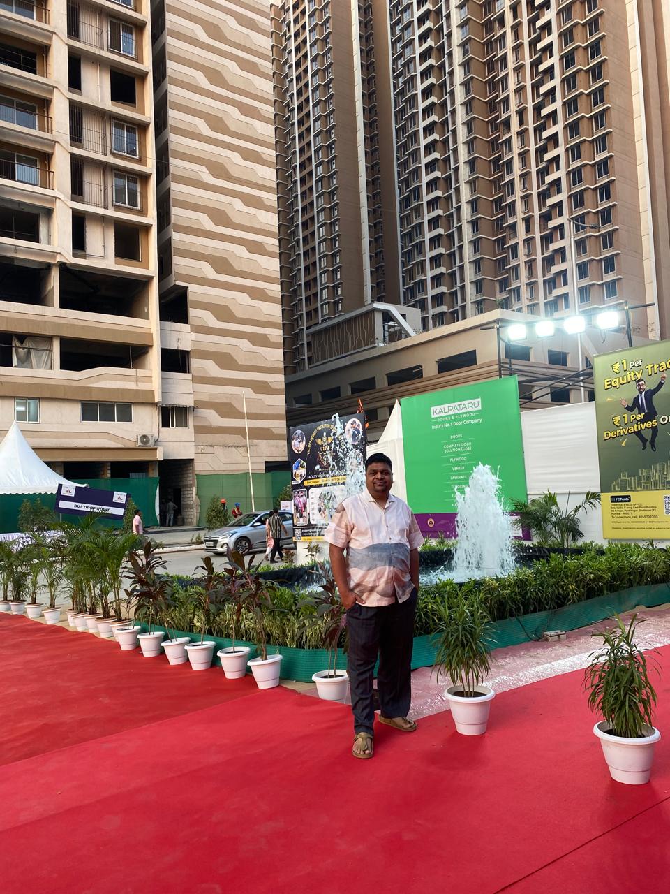 Firoj Jena on a high-rise residential site visit